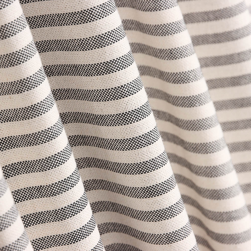 Loneta Raya Rústica Mini Negro - Ribes y Casals