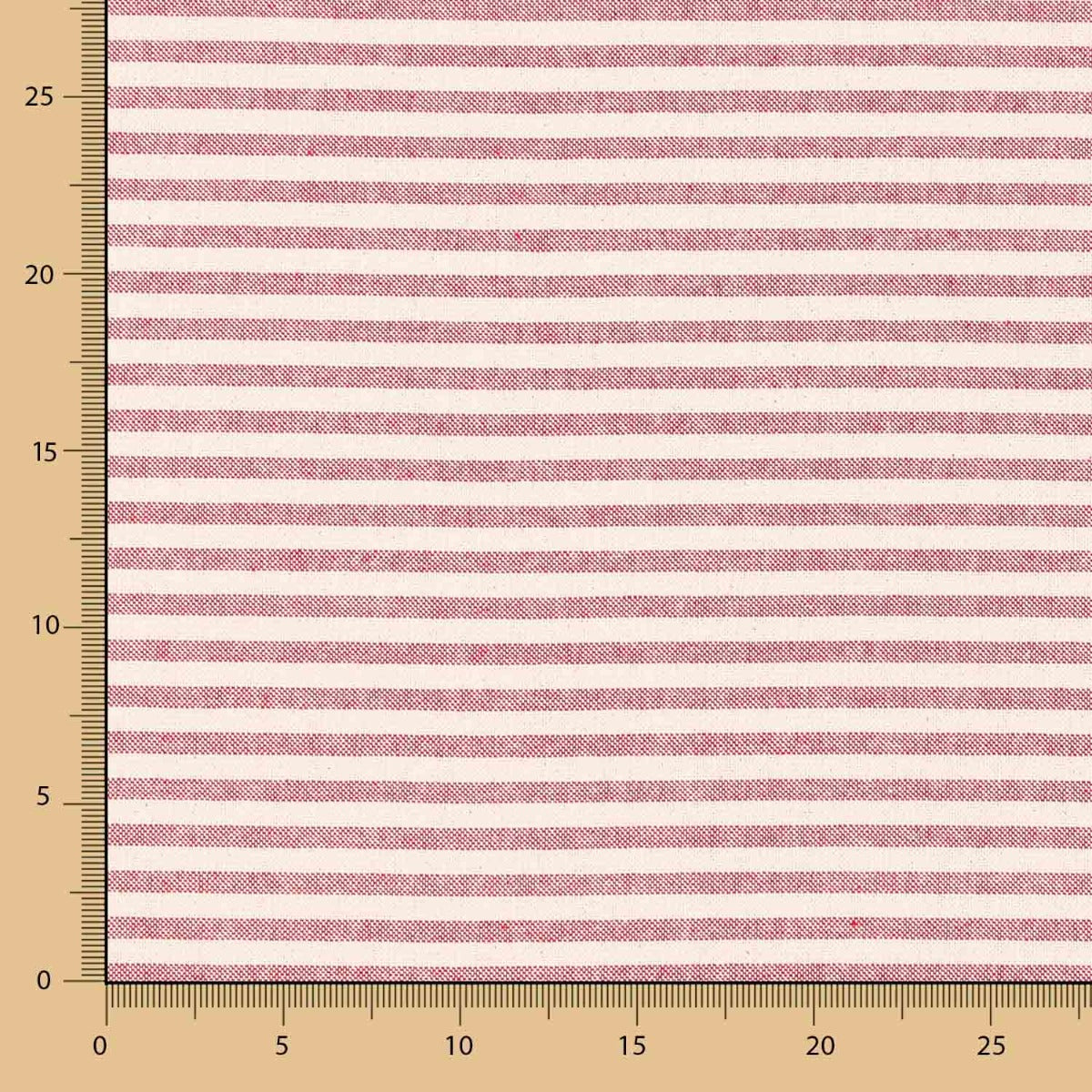 Loneta Raya Rústica Mini Rubí - Ribes y Casals