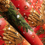 Retal Loneta Navidad Bolas Rojo 135x280 cm - Ribes y Casals