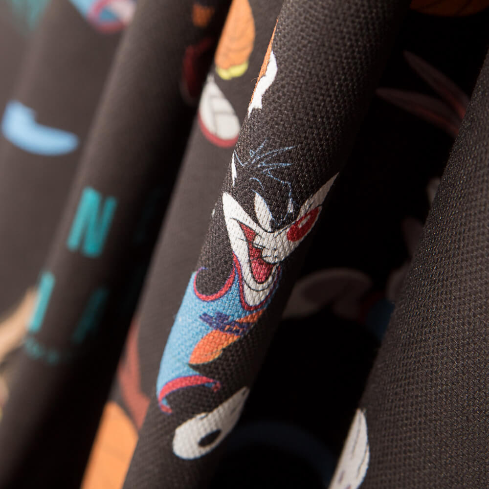 Loneta Space Jam Negra - Ribes y Casals