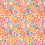 Loneta Supreme Floral Naranja - Ribes y Casals