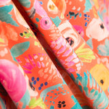 Loneta Supreme Floral Naranja - Ribes y Casals