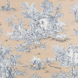 Loneta Toile de Jouy Beige - Ribes y Casals