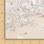 Retal Loneta Toile De Jouy Tostado 130x280 cm - Ribes y Casals