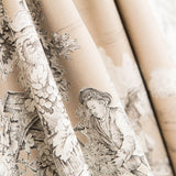 Retal Loneta Toile De Jouy Tostado 130x280 cm - Ribes y Casals