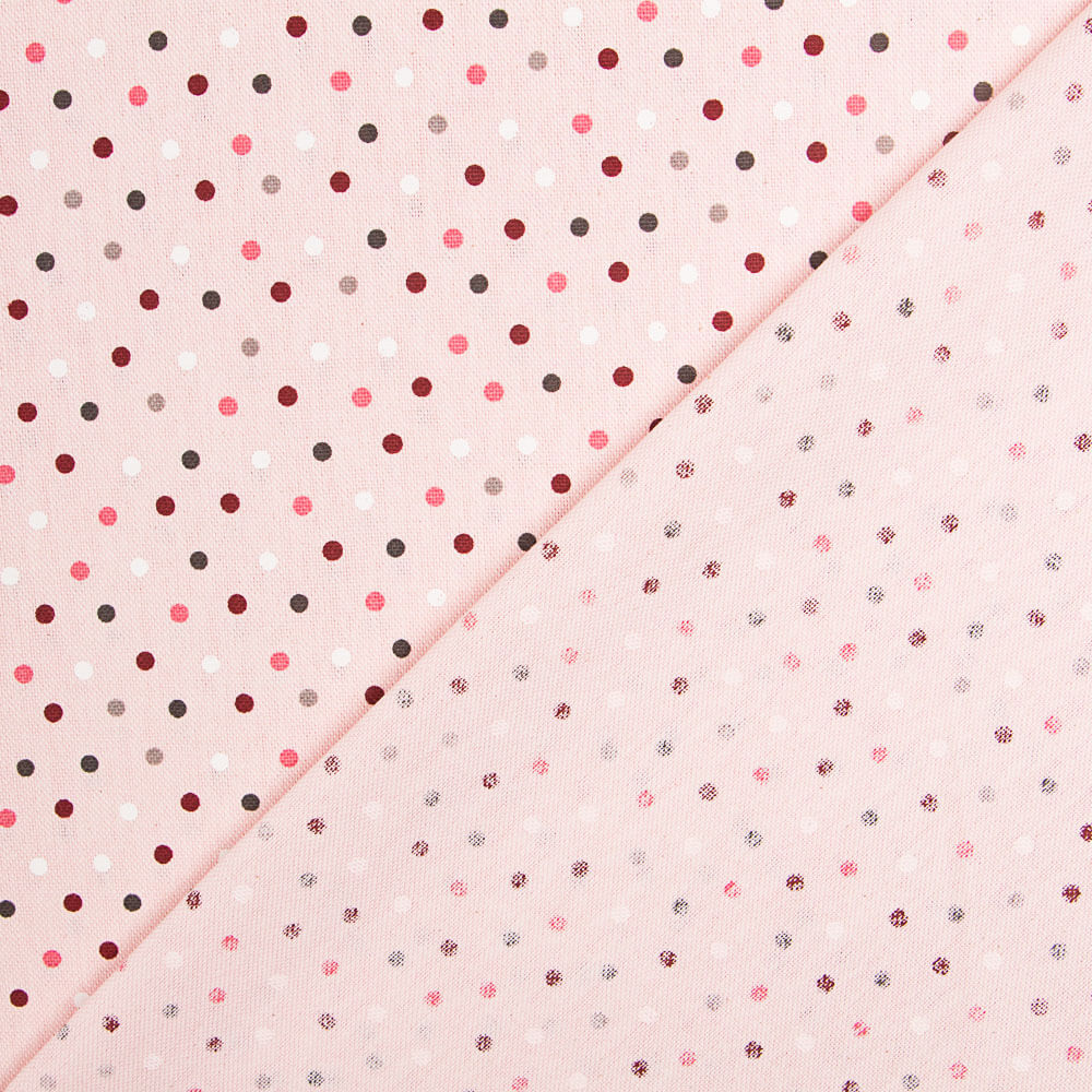 Loneta Topitos Rosa - Ribes y Casals