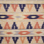 Lonetas Estampadas Bayaderas Beige Azul - Ribes y Casals