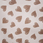 Lonetas Estampadas Corazones Beige - Ribes y Casals