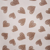 Lonetas Estampadas Corazones Beige - Ribes y Casals