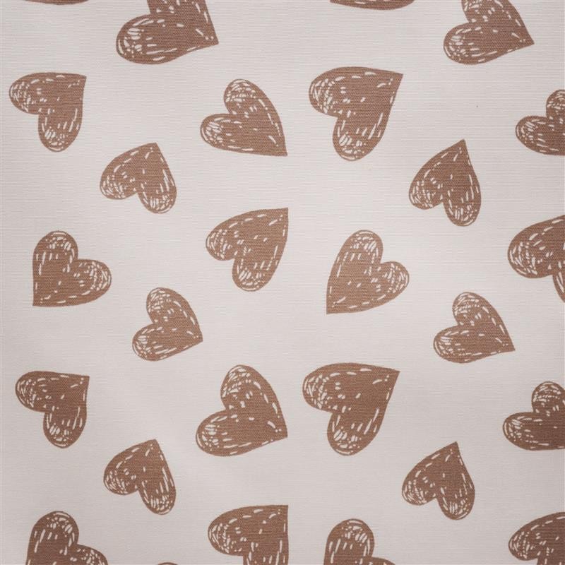 Lonetas Estampadas Corazones Beige - Ribes y Casals
