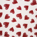 Lonetas Estampadas Corazones Rojos - Ribes y Casals