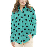 Lunar 35mm  Spandex Aguamarina Negro - Ribes y Casals