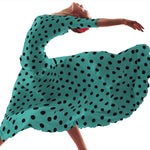 Lunar 35mm  Spandex Aguamarina Negro - Ribes y Casals