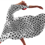 Lunar 35mm Spandex Blanco Negro - Ribes y Casals