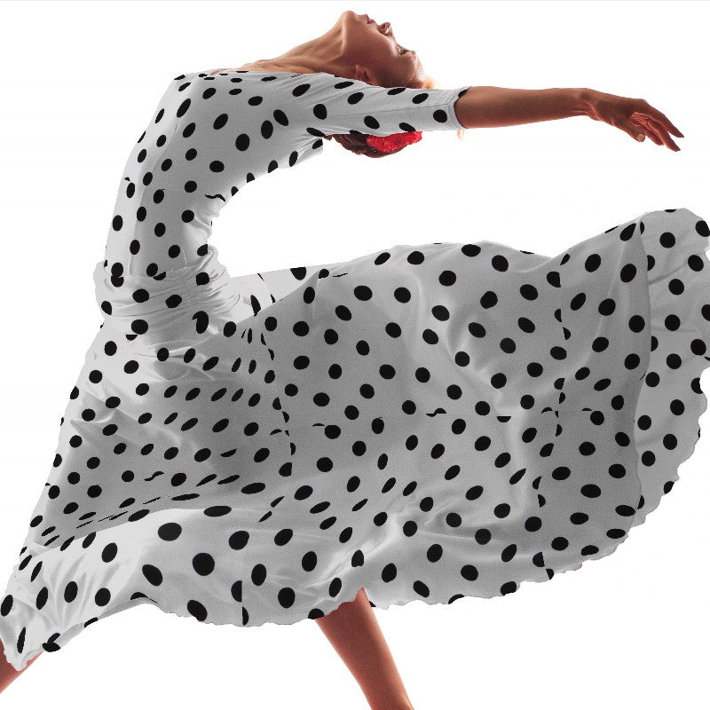 Lunar 35mm Spandex Blanco Negro - Ribes y Casals