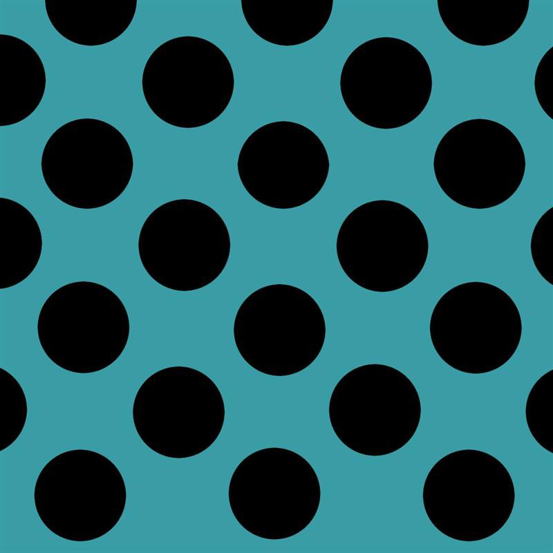 Lunares Spandex 25mm Fondo Azul Lunar Negro - Ribes y Casals