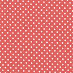 Lunares Spandex 5mm Fondo Coral Lunar Blanco - Ribes y Casals