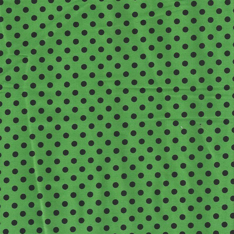 Lunares Spandex 5mm Fondo Verde Lunar Negro - Ribes y Casals