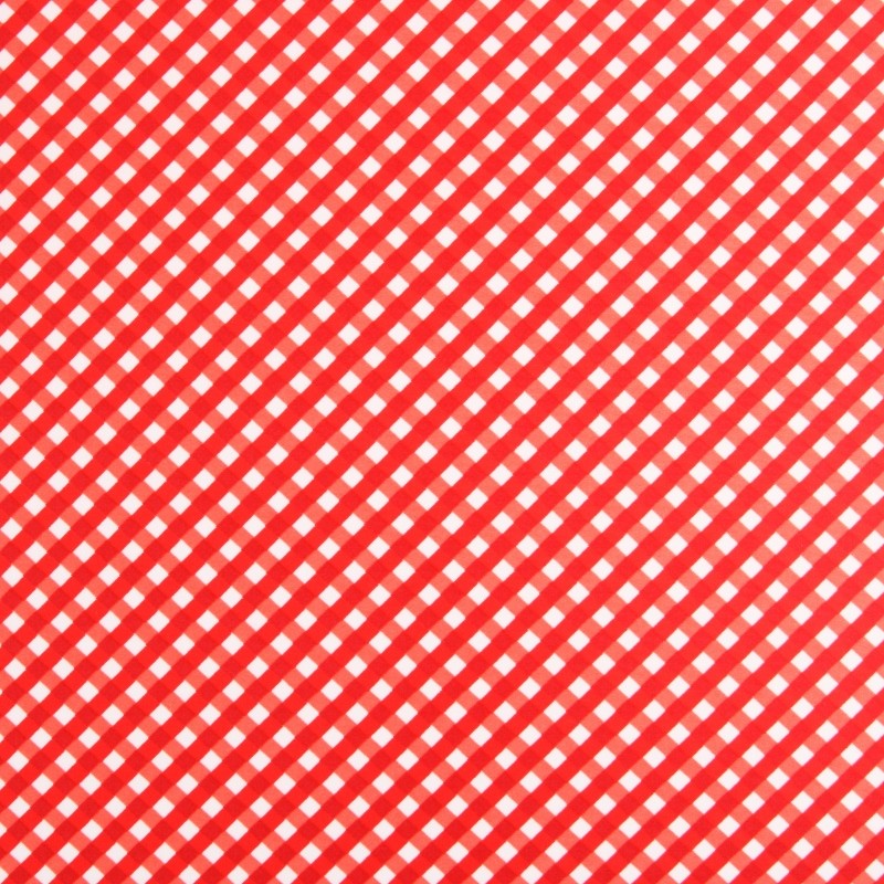 Lycra Baño Cuadros Rojo - Ribes y Casals