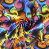 Lycra Digital Bubble Azul - Ribes y Casals