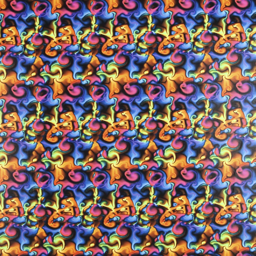 Lycra Digital Bubble Azul - Ribes y Casals