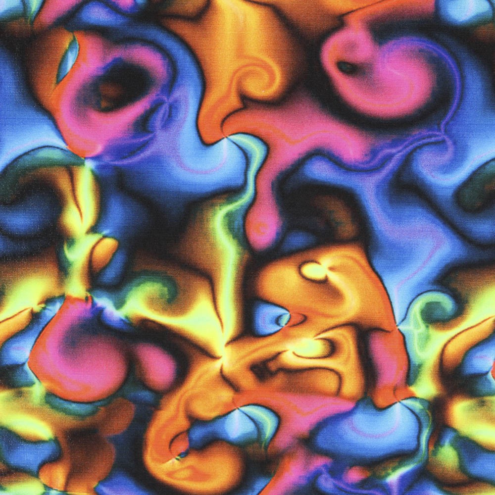 Lycra Digital Bubble Azul - Ribes y Casals