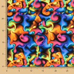 Lycra Digital Bubble Azul - Ribes y Casals