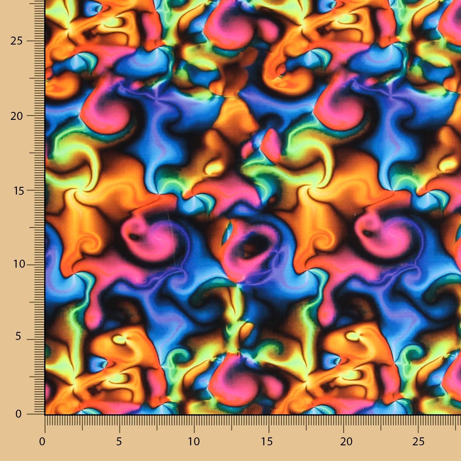 Lycra Digital Bubble Azul - Ribes y Casals