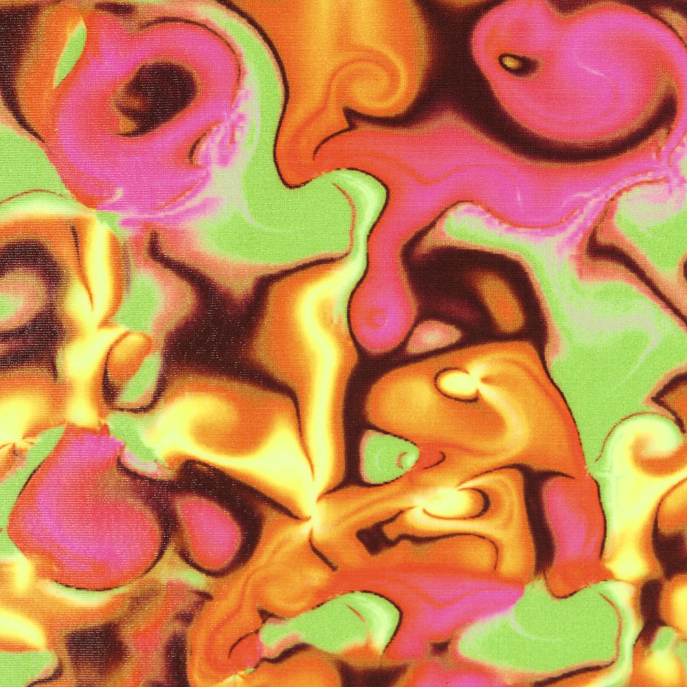 Lycra Digital Bubble Naranja - Ribes y Casals