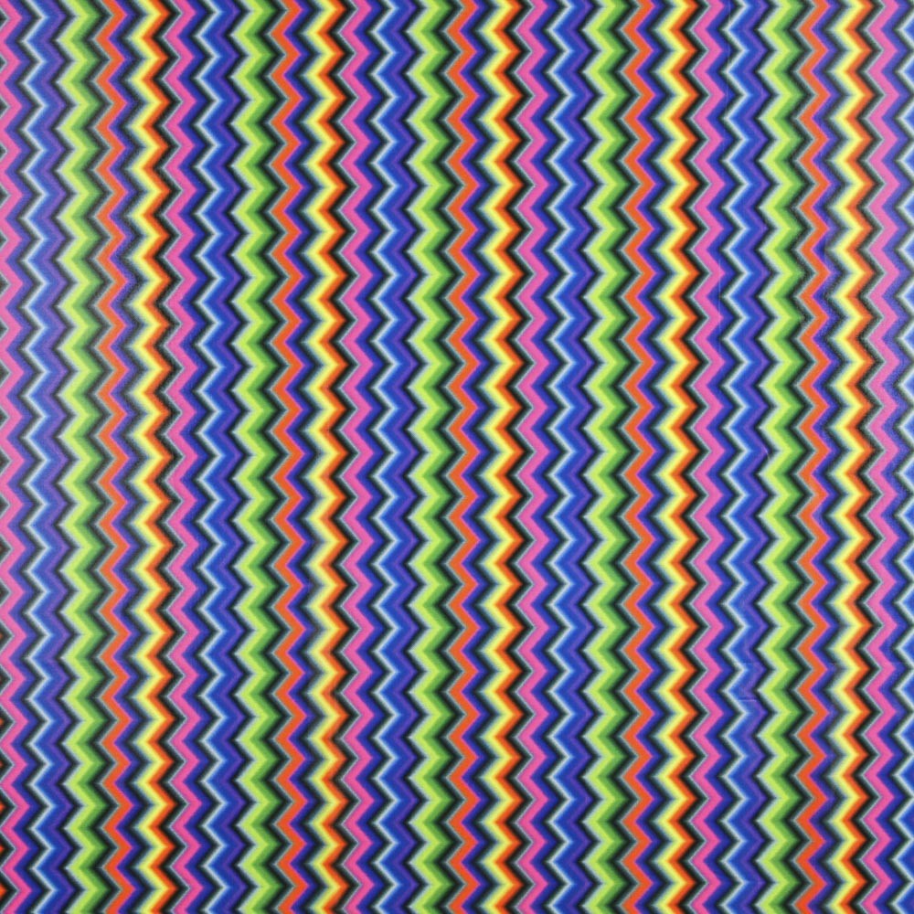 Lycra Digital Chevron Azul - Ribes y Casals