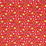Lycra Estampada Dibujo Floral Rojo - Ribes y Casals