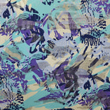 Printed Lycra Scales Aqua - Ribes y Casals