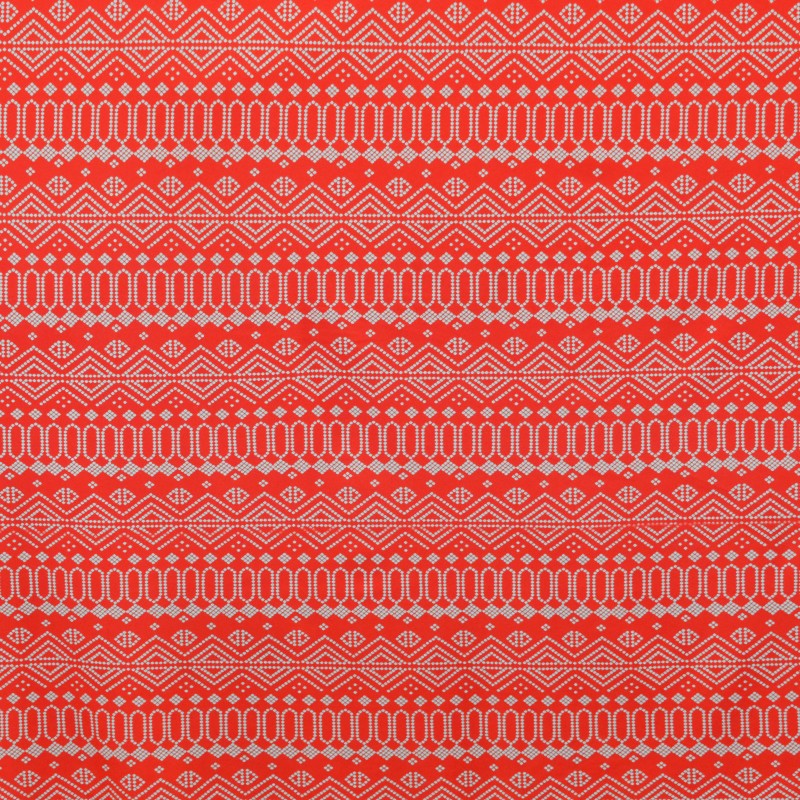Printed Lycra Etnic Red - Ribes y Casals