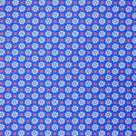 Lycra Estampada Flor Geométrica Eléctrico - Ribes y Casals