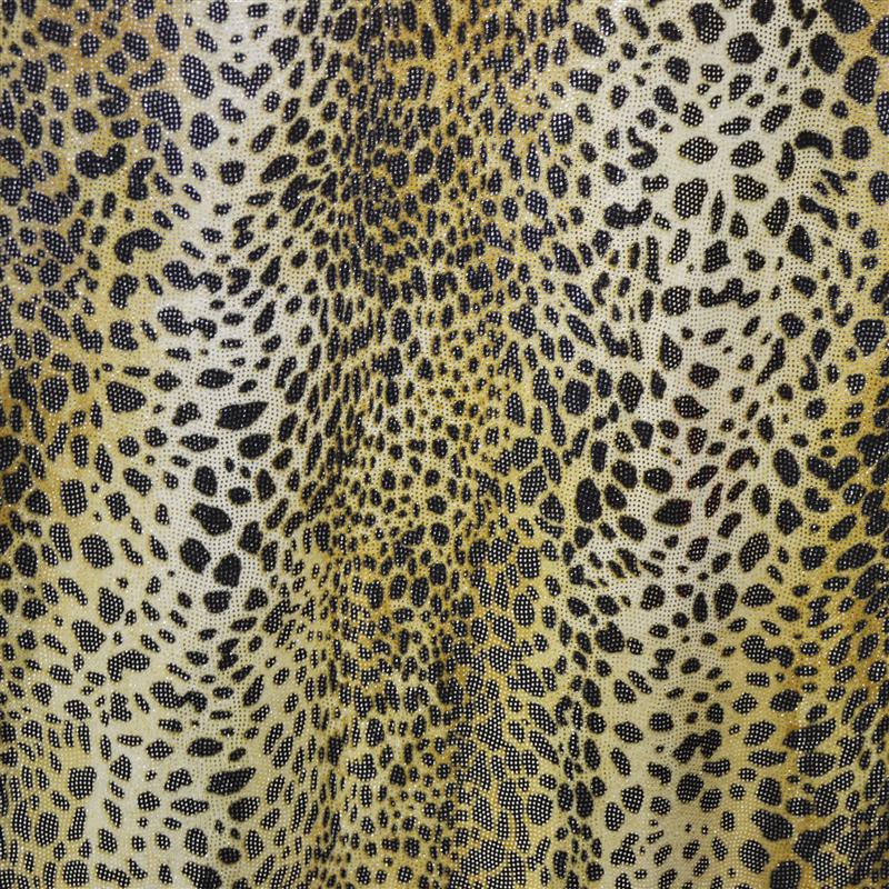 Lycra Estampada Lamé Motas Leopardo - Ribes y Casals