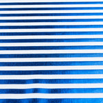 Lycra Estampada Lámina Rayas Metal Azul - Ribes y Casals