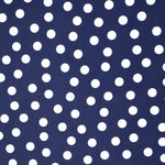 Printed Lycra Dots 1cm Navy Background - Ribes y Casals