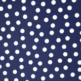 Printed Lycra Dots 1cm Navy Background - Ribes y Casals