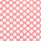 Printed Lycra Dots 2cm Pink Background - Ribes y Casals
