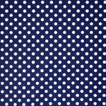 Printed Lycra White Dots Navy Background - Ribes y Casals