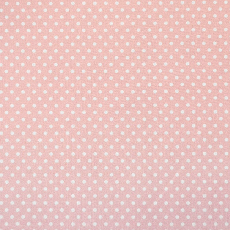 Printed Lycra Dots Pink Background - Ribes y Casals