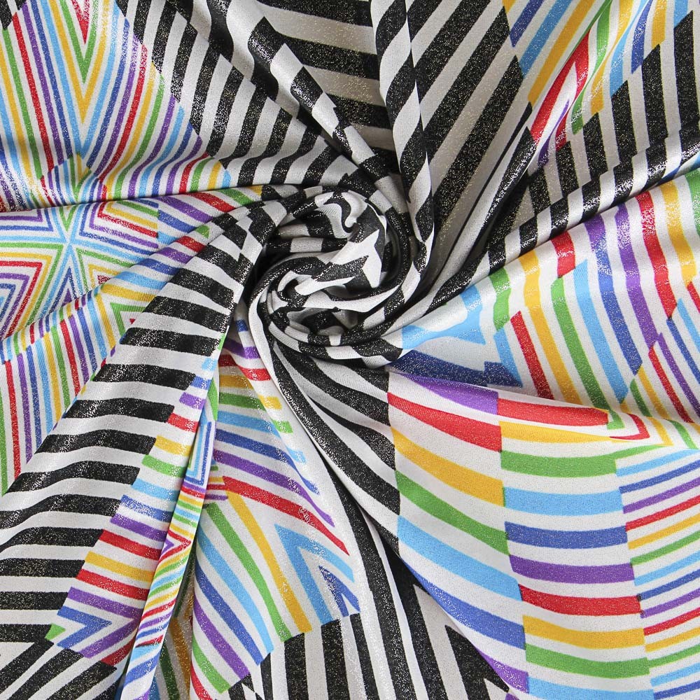 Lycra Estampada Psicodelia Multicolor - Ribes y Casals