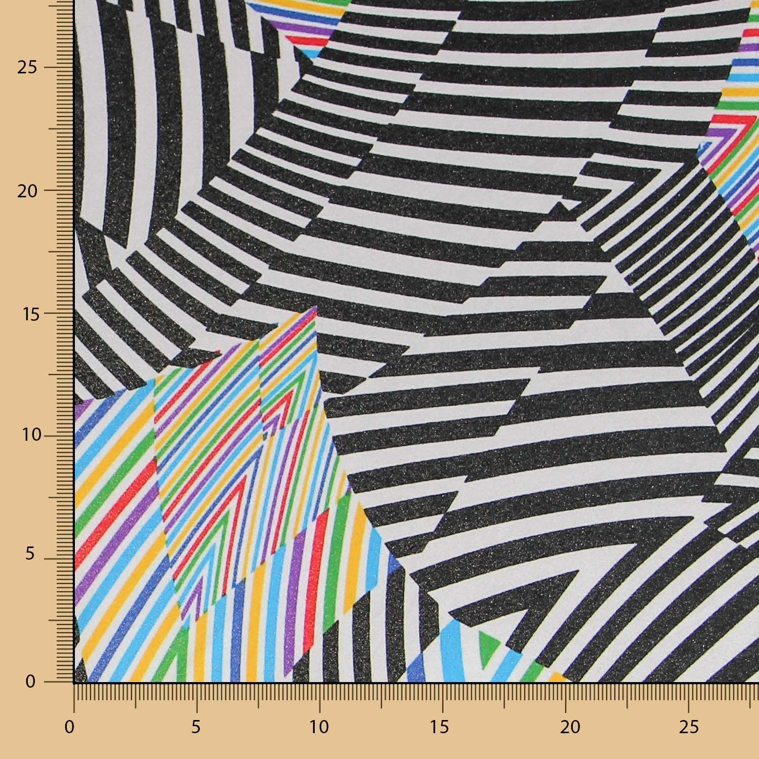 Lycra Estampada Psicodelia Multicolor - Ribes y Casals