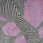 Lycra Estampada Psicodelia Roja - Ribes y Casals