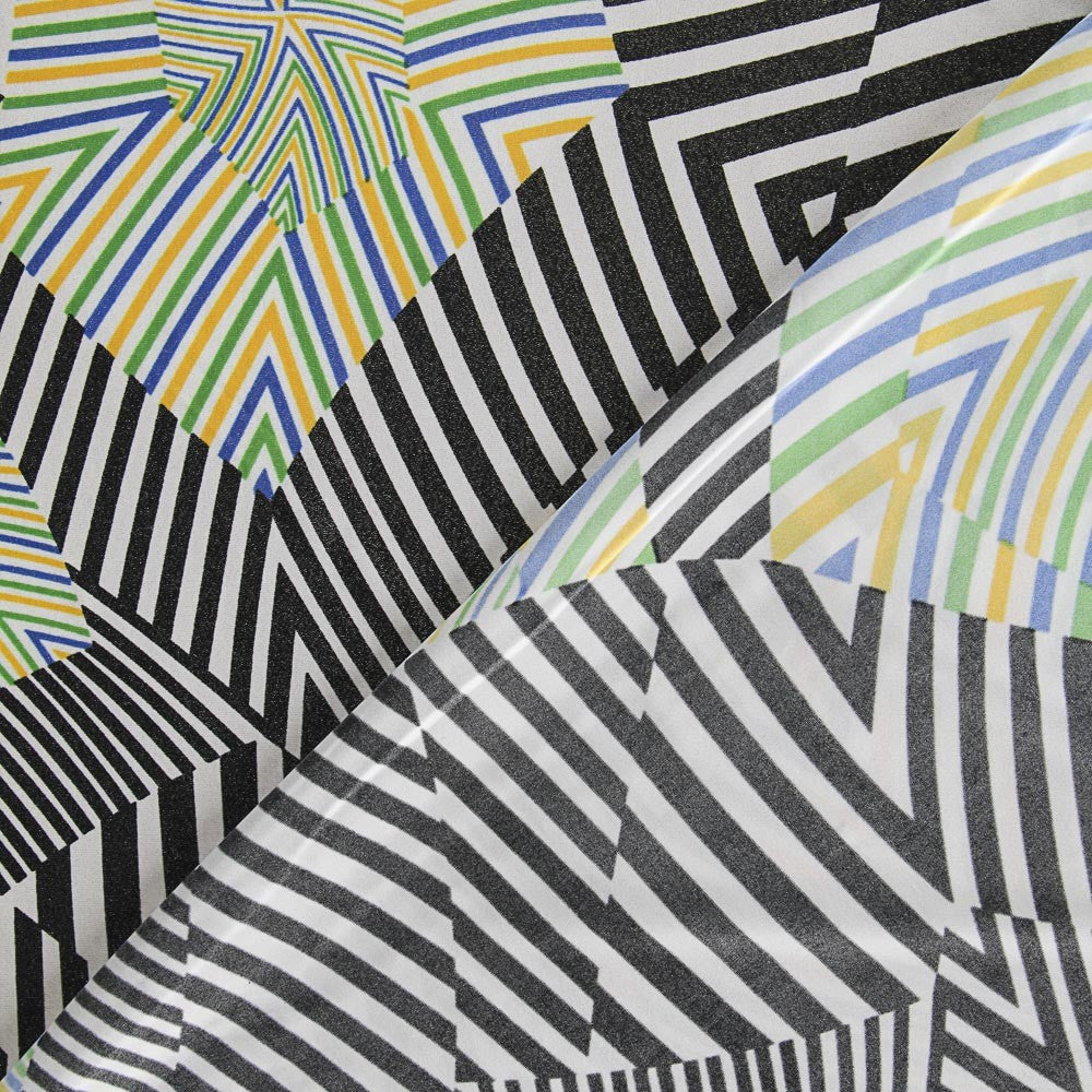 Lycra Estampada Psicodelia Verde - Ribes y Casals