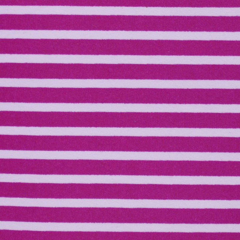Lycra Estampada Rayas Fucsia - Ribes y Casals