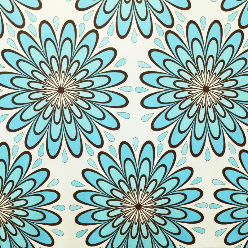 Lycra Estampada Splash Fondo Blanco - Ribes y Casals