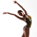 Lycra Fantasía Bubble Naranja - Ribes y Casals