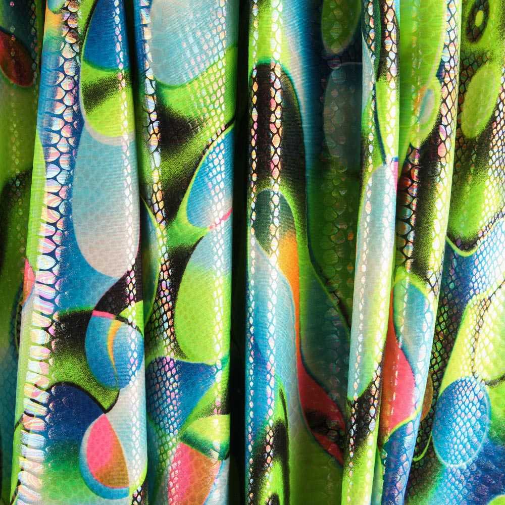 Lycra Fantasía Bubble Verde - Ribes y Casals