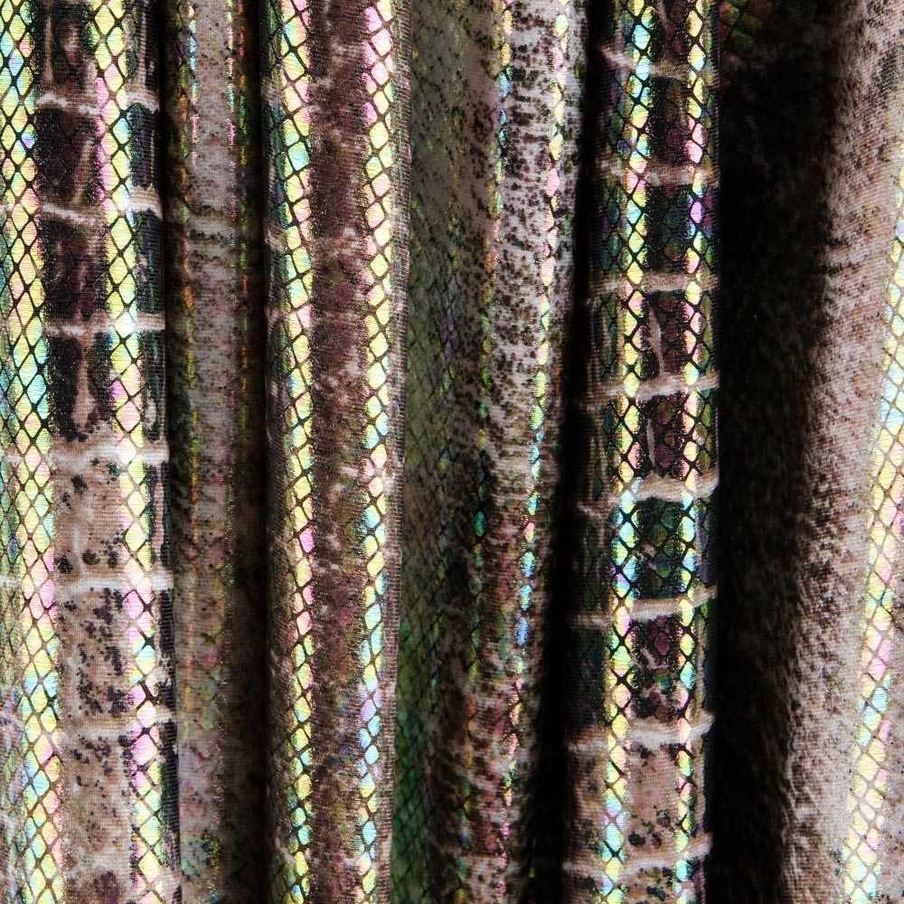 Lycra Fantasía Snake Marrón - Ribes y Casals